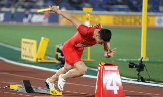 中国男子4X100米接力第七